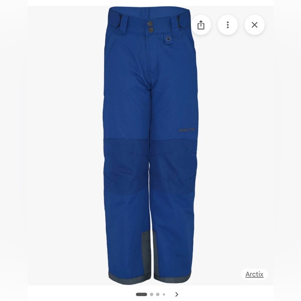 Arctix Kids Snow Pants with Reinforced Knees and Seat Blue Size XL